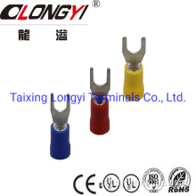 Insulated flange spade terminal